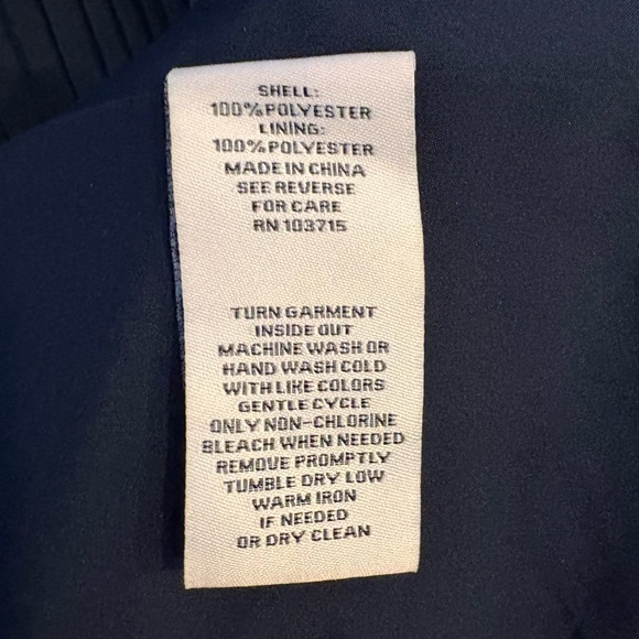 HP🎉 NANETTE Nanette Lepore Mock Neck Pleated Sleeveless Midi Dress Navy Size 2 - Picture 6 of 6